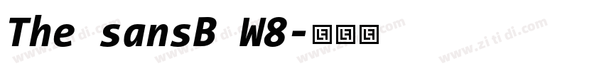 The sansB W8字体转换